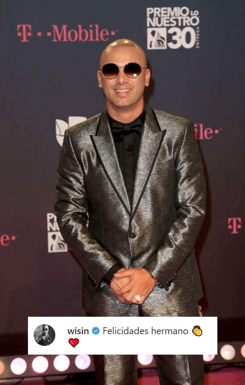 <b>Wisin</b> también se unió a la lista de buenos deseos.
<br>