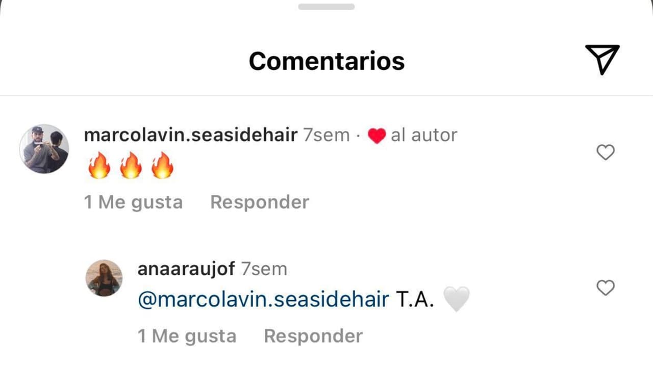 En esa ocasión, Ana Araujo le escribió las iniciales "T.A.", que para algunos significarían 'te amo'.