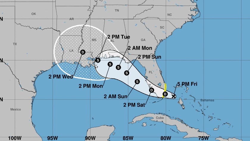 La depresión tropical número 19 trae lluvias continuas a todo el sur de Florida 