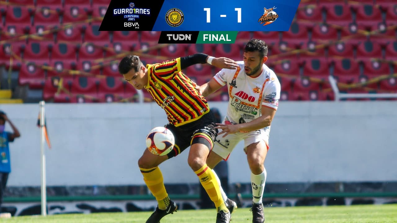 ¡Le arrebatan el triunfo! Alebrijes rescata el 1-1 frente Leones Negros