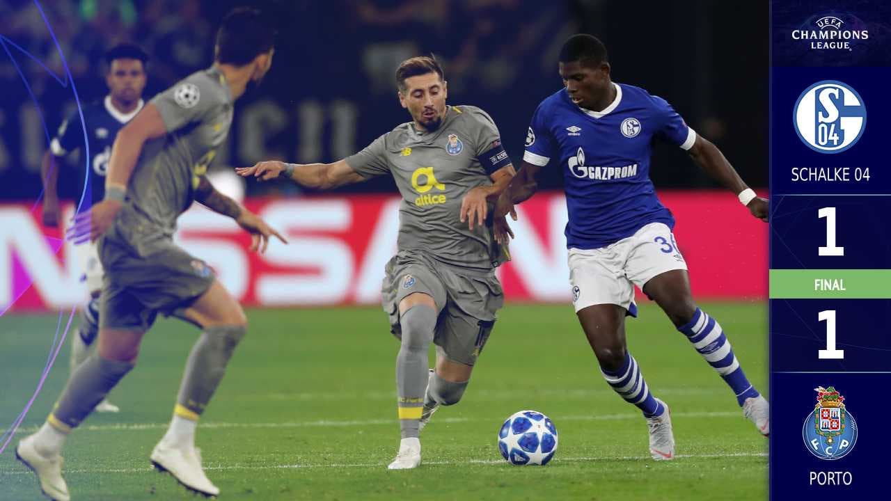Porto rescata un punto en su debut de Champions ante el Schalke 04