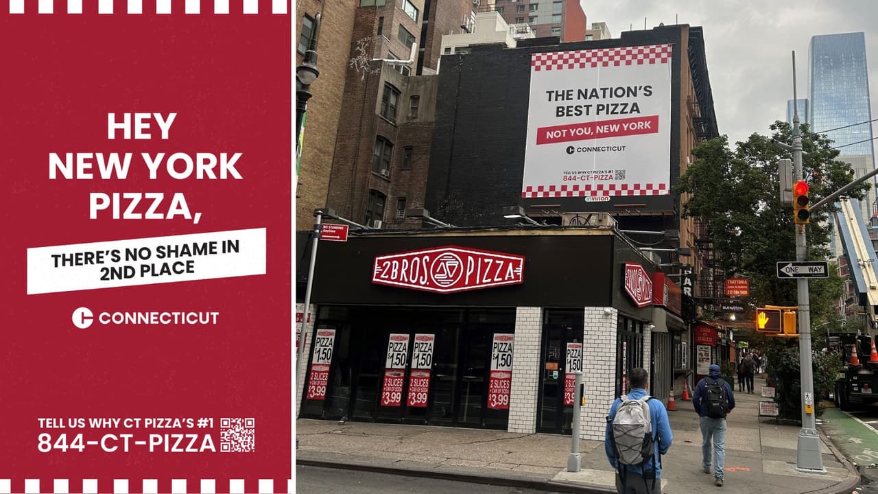 ¿La mejor pizza del país está en Nueva York? Esta campaña de Connecticut lo pone en duda