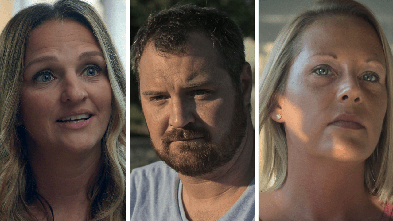 Tres de los hijos de Donald Cline