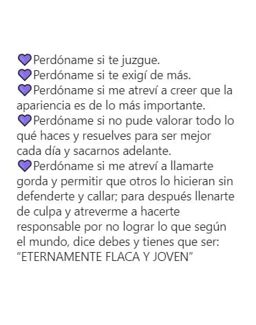 Junto a la imagen que hasta la tarde de este jueves 7 de octubre ha conseguido más de 56 mil 'me gusta', habló de una 
<b>conciliación con ella misma</b> y destacó que en el retrato 
<b>aparece "100% al natural"</b>.