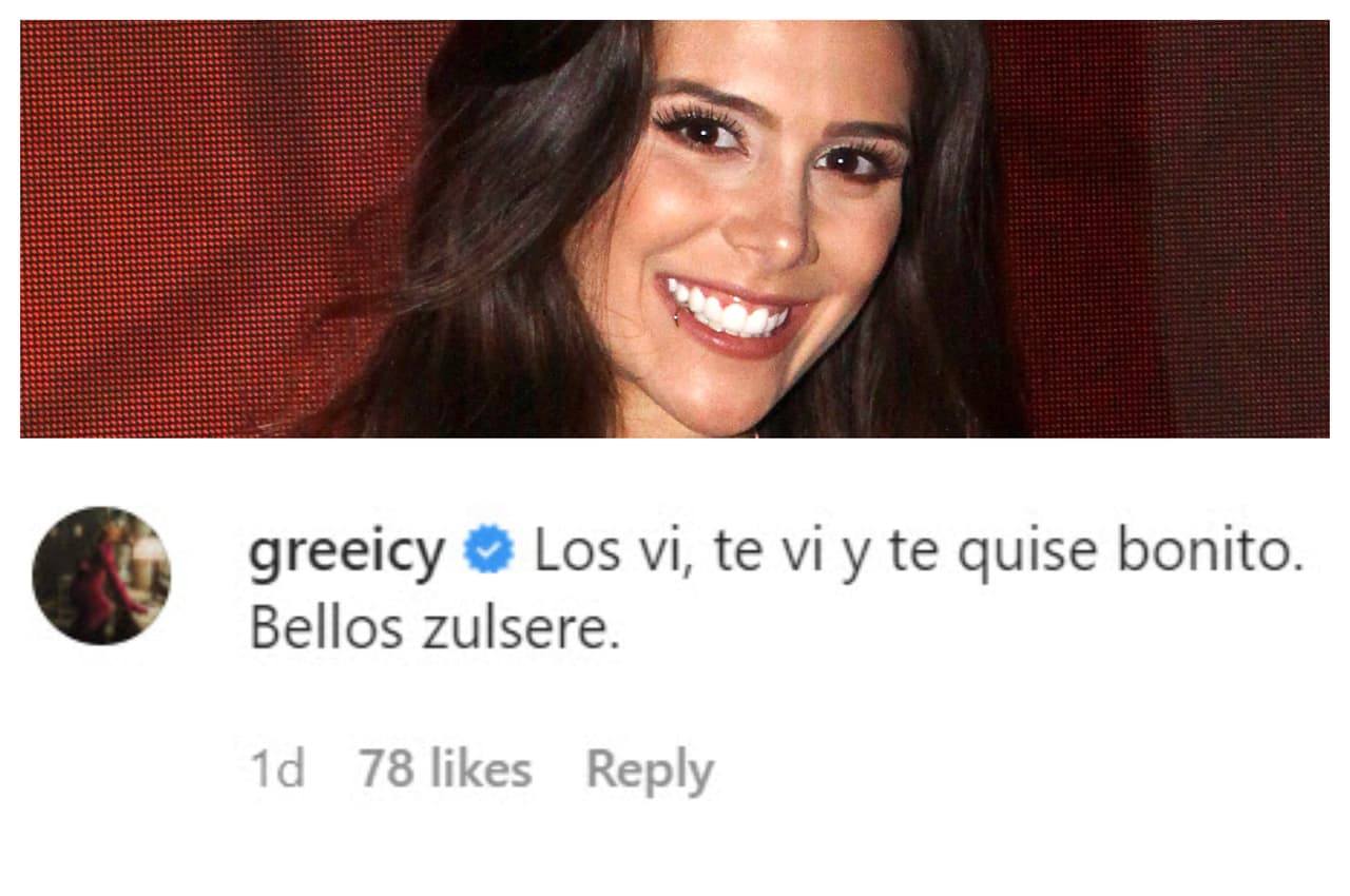 Greeicy Rendón les dejó estas palabras. 
<br>