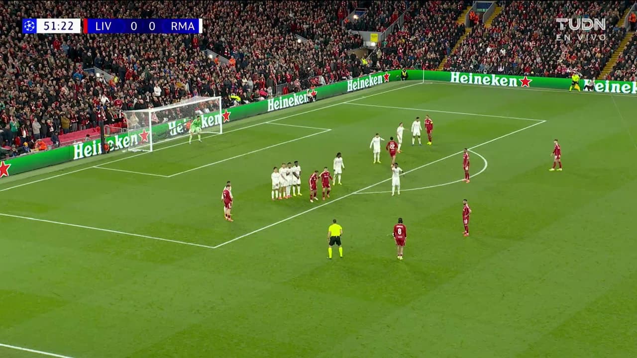 ¡TIRO ATAJADO! disparo por Dominik Szoboszlai.