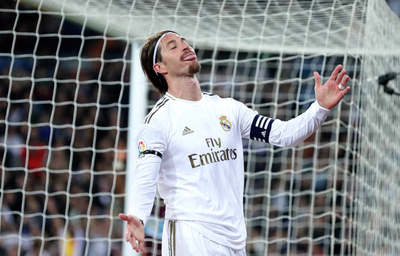 Sergio Ramos no lo puede creer. Sabe que el Celta le acaba de sacar dos puntos importantísimos y que la ventaja con el segundo ahora es de un punto.