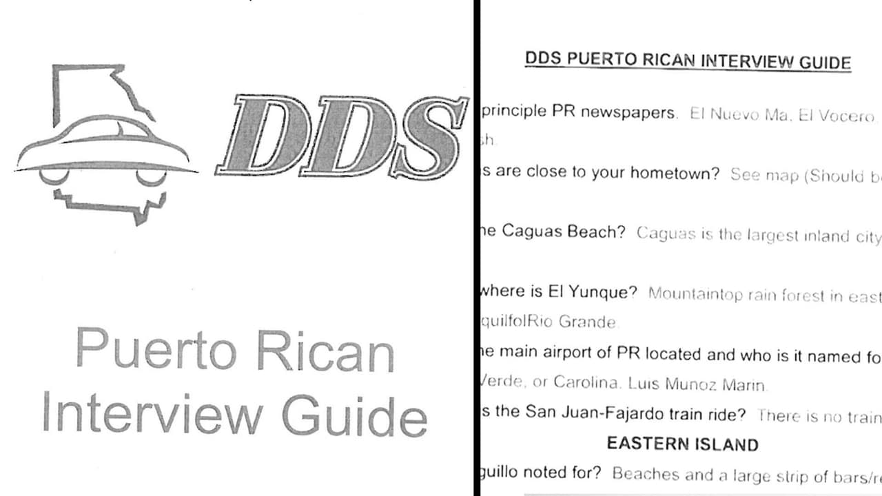 Georgia confirma existencia de cuestionada guía de preguntas para puertorriqueños