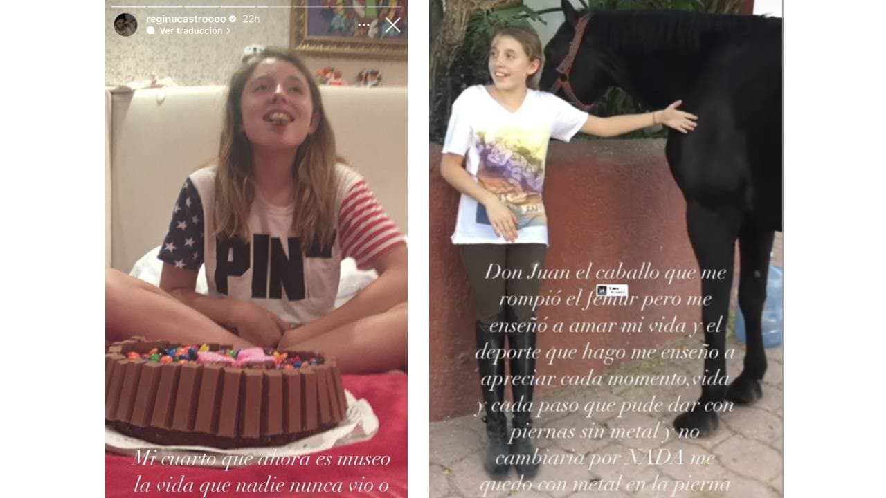 Regina Castro, hija de Angélica Rivera y José Alberto Castro.