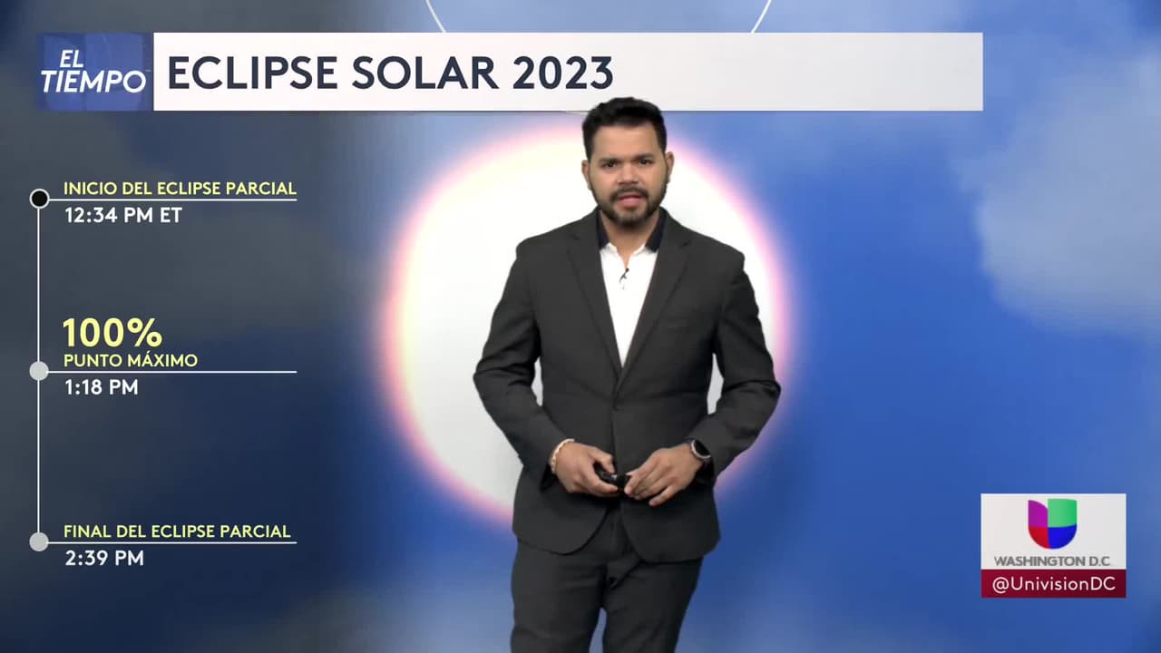 Eclipse solar anular este sábado: ¿podremos apreciarlo en el DMV?