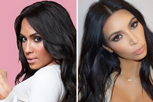 ¿Estamos viendo doble?, ¿Kim Kardashian tiene una hermana gemela desaparecida? ¡Nada de eso!