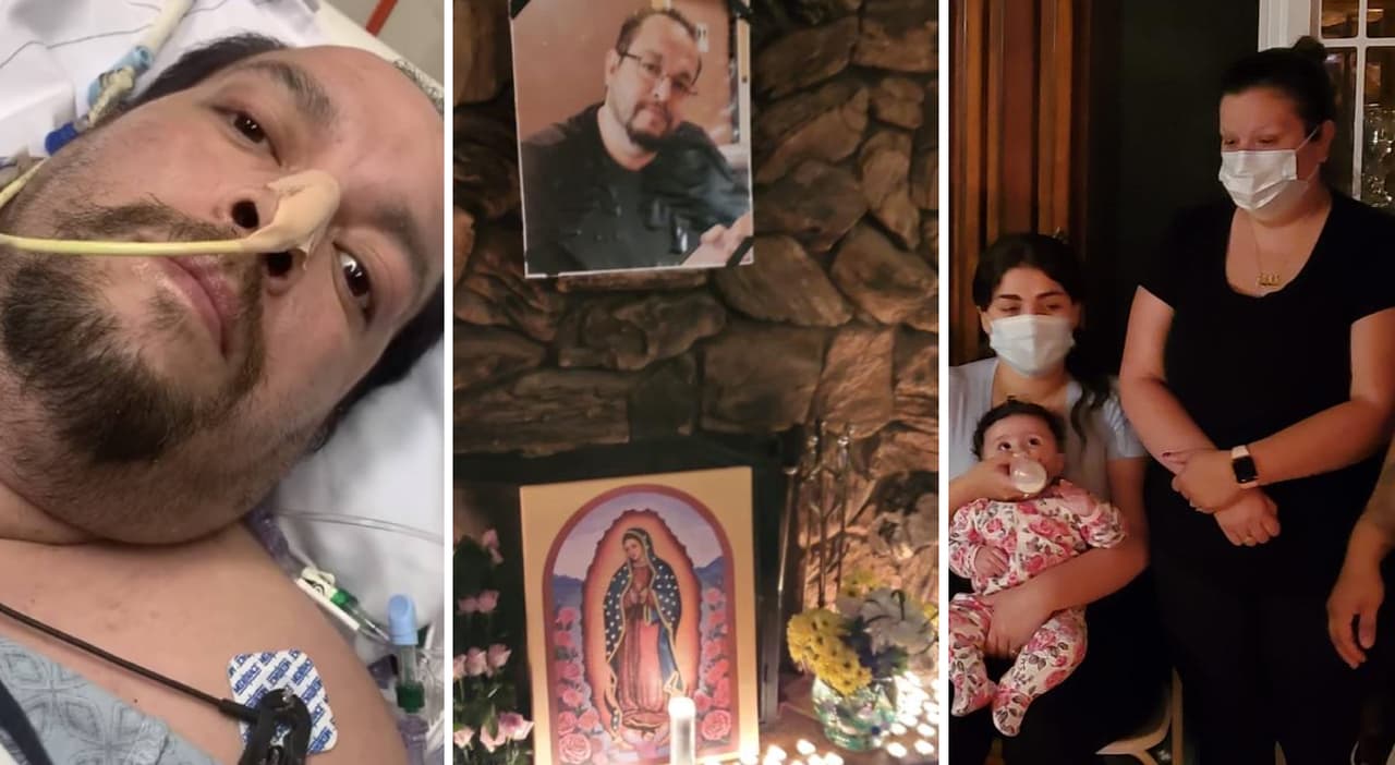 Familiares de Andrés Banda se reunieron este miércoles para 
<a href="https://www.univision.com/local/los-angeles-kmex/andres-banda-desconectado-meses-de-lucha-mantenerlo-vida-hospital-loma-linda">realizar una vigilia tras la muerte del hispano de 43 años</a> quiene estuvo internado en el Hospital Loma Linda por cuatro meses tras contagiarse con coronavirus.
