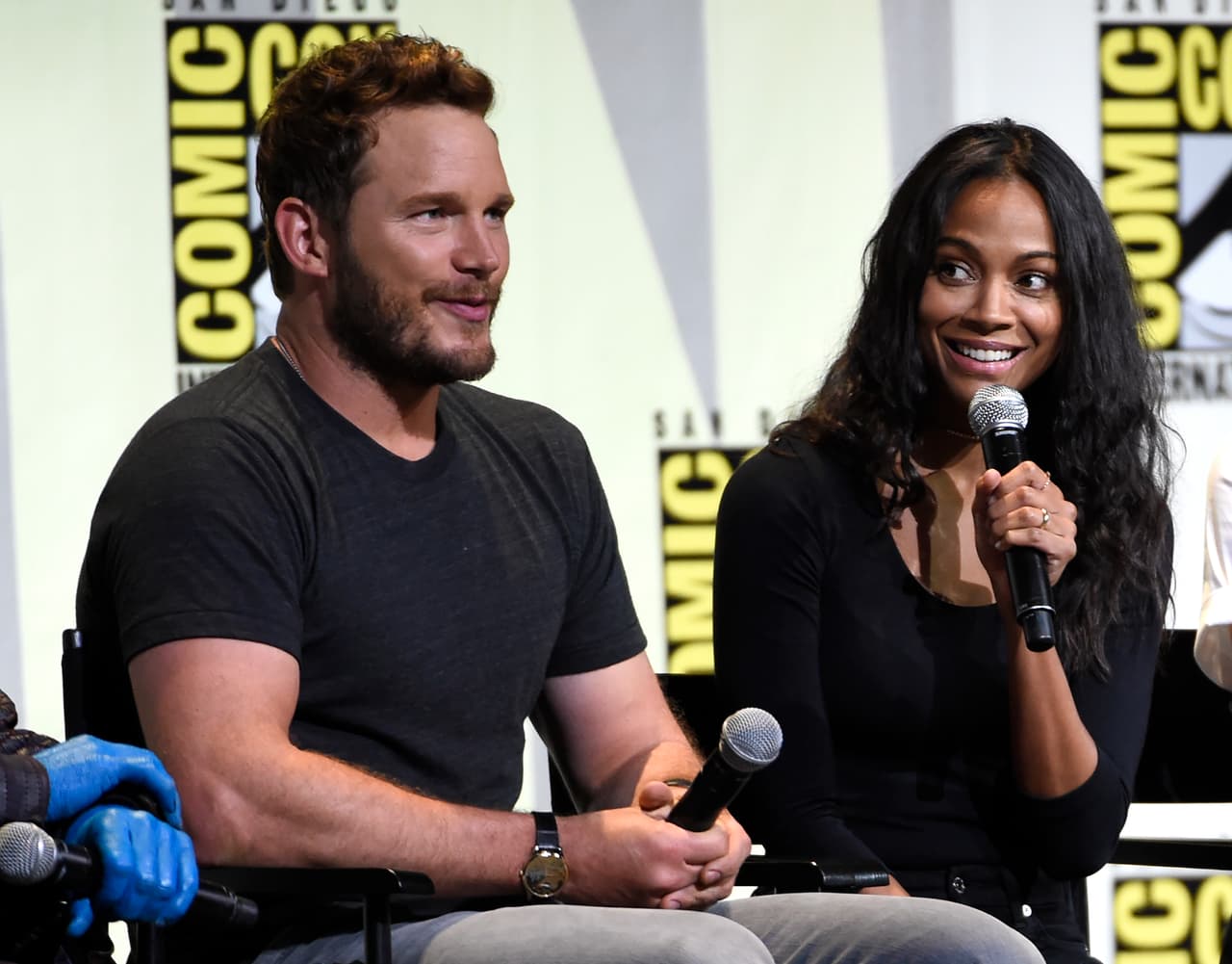 Chris Pratt y Zoe Saldana son los principales en esta tremenda película del MCU.