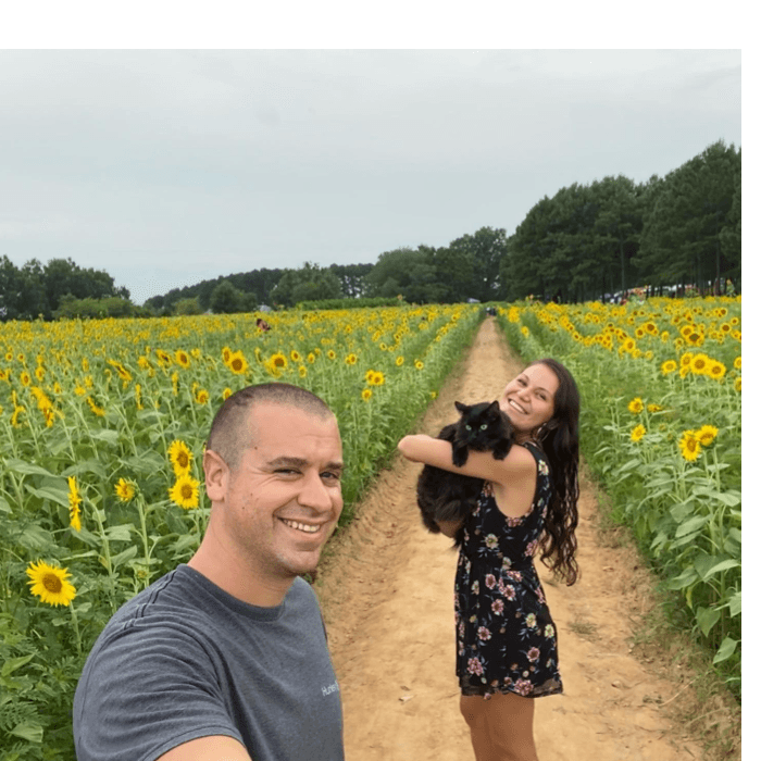 Chiquita y sus dueños visitaron el Dorotea Dix Park en Raleigh.