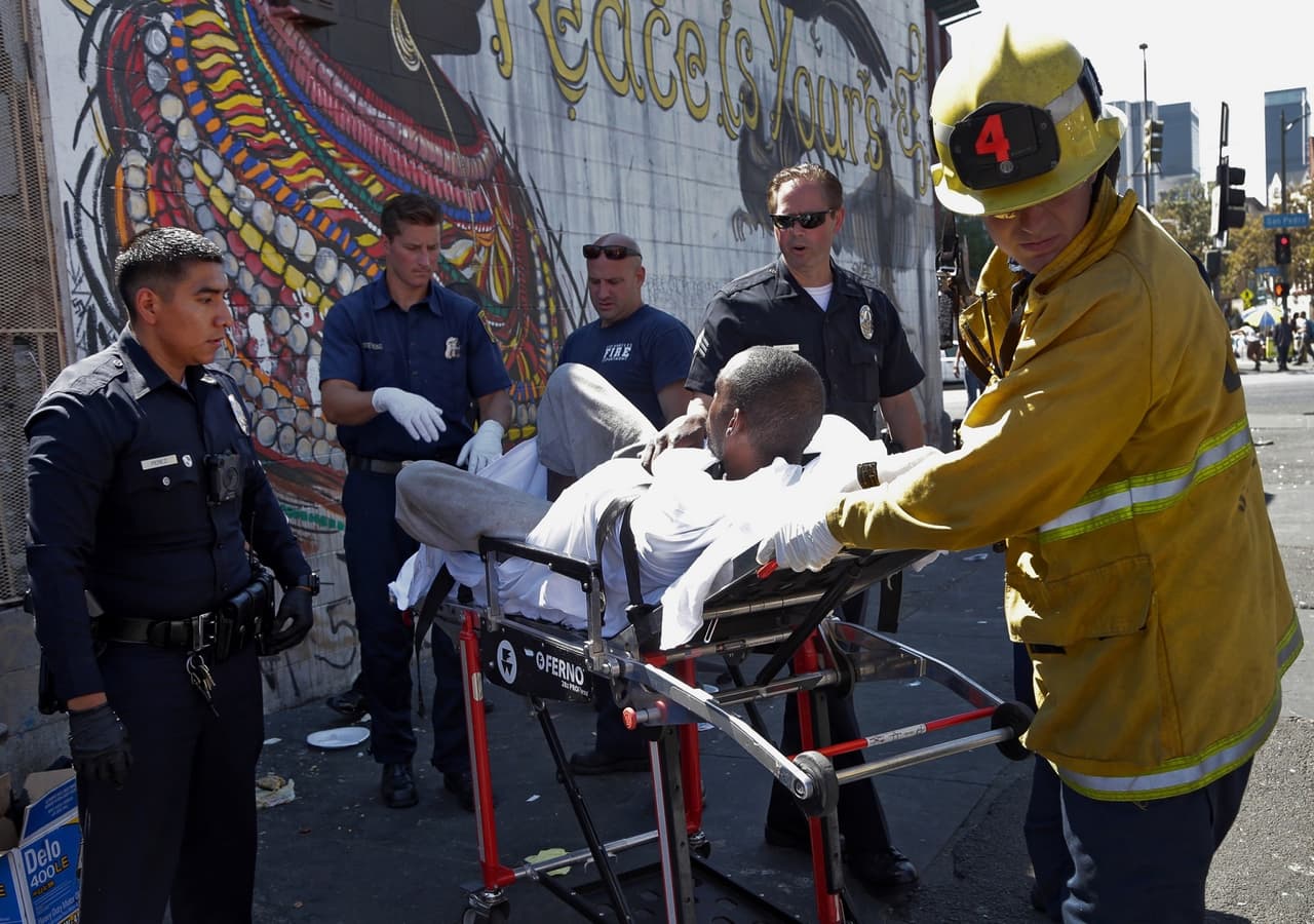 Hospitalizan a 14 personas por una nueva posible intoxicación con drogas sintéticas en Skid Row
