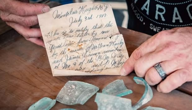Encuentran una carta escondida hace 112 años detrás de una pared