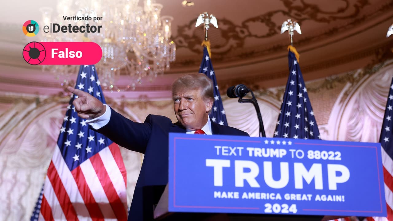 Verificamos 9 falsedades de Trump en el discurso de anuncio de su candidatura para 2024