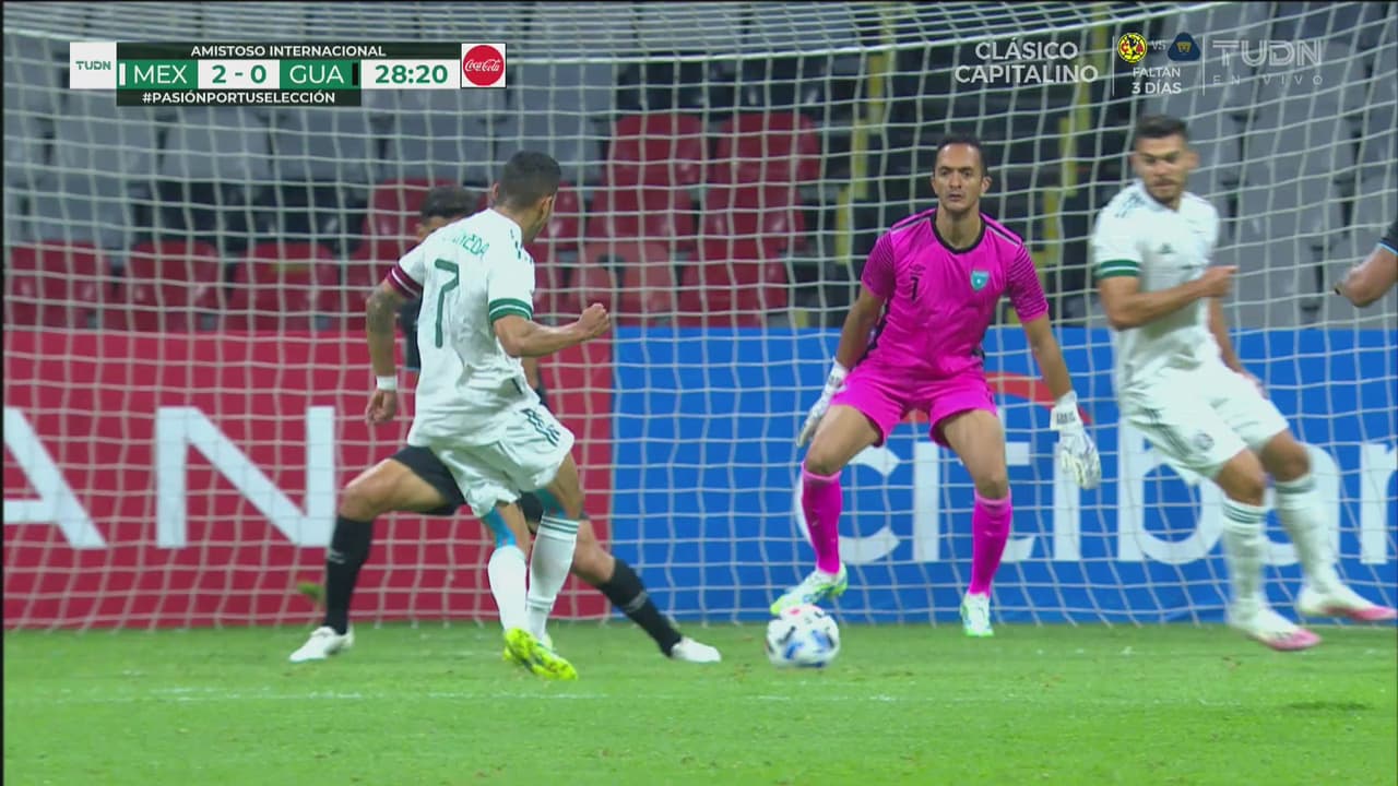 ¡Gran gol! Orbelín Pineda firma el segundo tanto de México