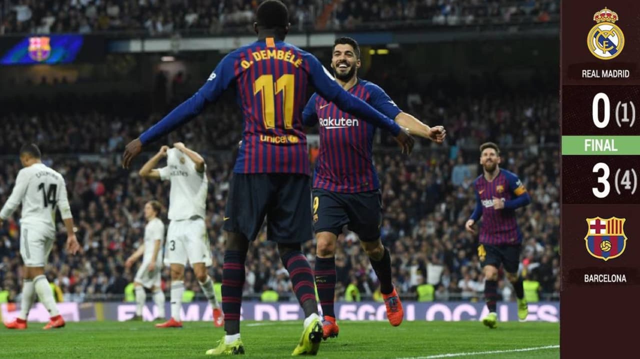 Un Barcelona práctico y efectivo superó a un Real Madrid que pagó caro su falta de gol