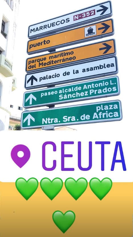 Ahora se encuentra en Ceuta, una ciudad en África que es parte de España.