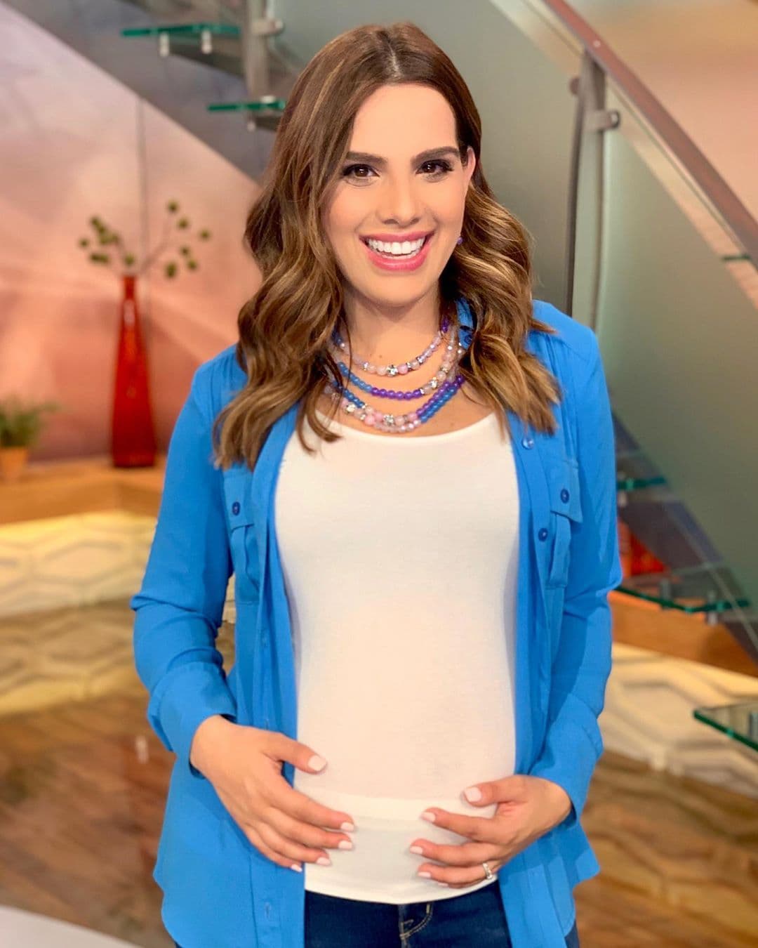 La conductora venezolana está feliz por tener la oportunidad de convertirse en madre.