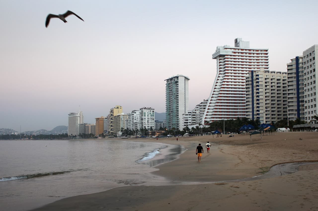 Las playas de Acapulco, las más contaminadas del país.