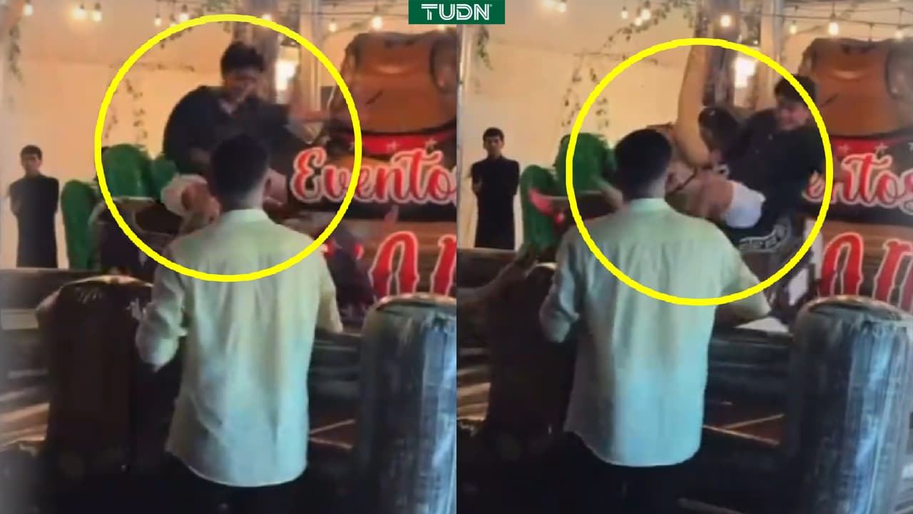 Gilberto Mora se hace viral con video en el que monta un toro mecánico