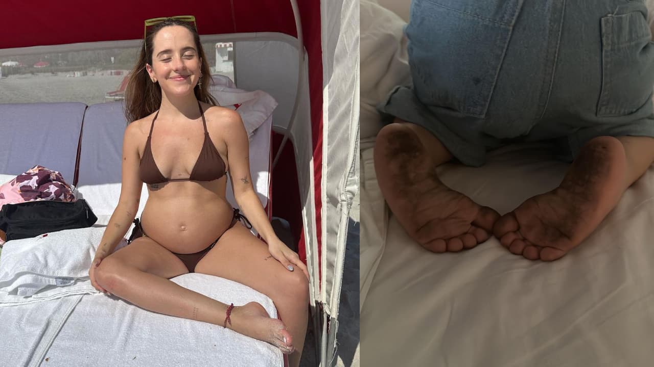 Evaluna muestra su pancita de embarazo en bikini y una foto de Índigo.