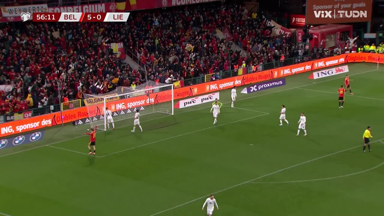 De Ketelaere marca el sexto y Bélgica humilla a Liechtenstein en los Qualifiers