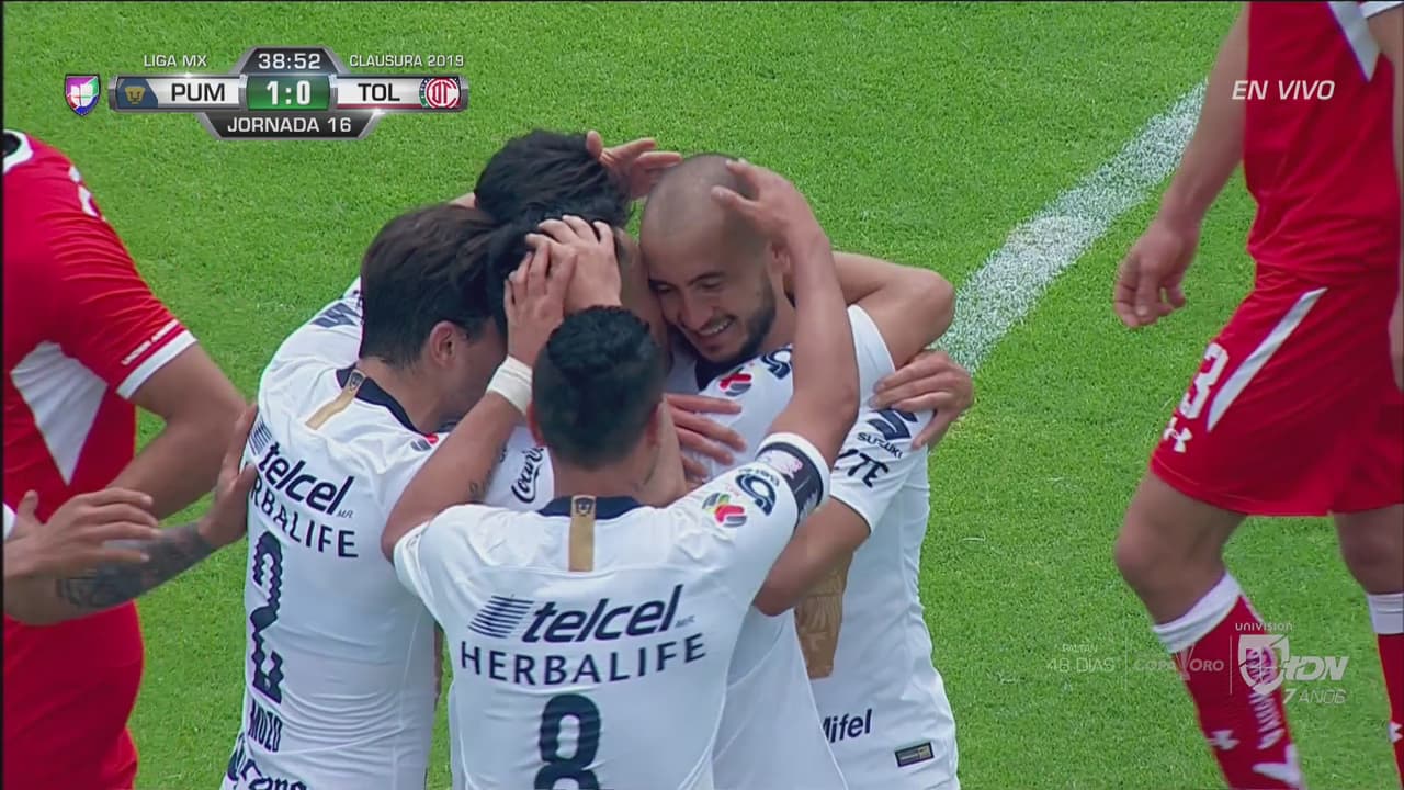 Golazo de Pumas: una gran pared entre González y Mora termina en el 1-0