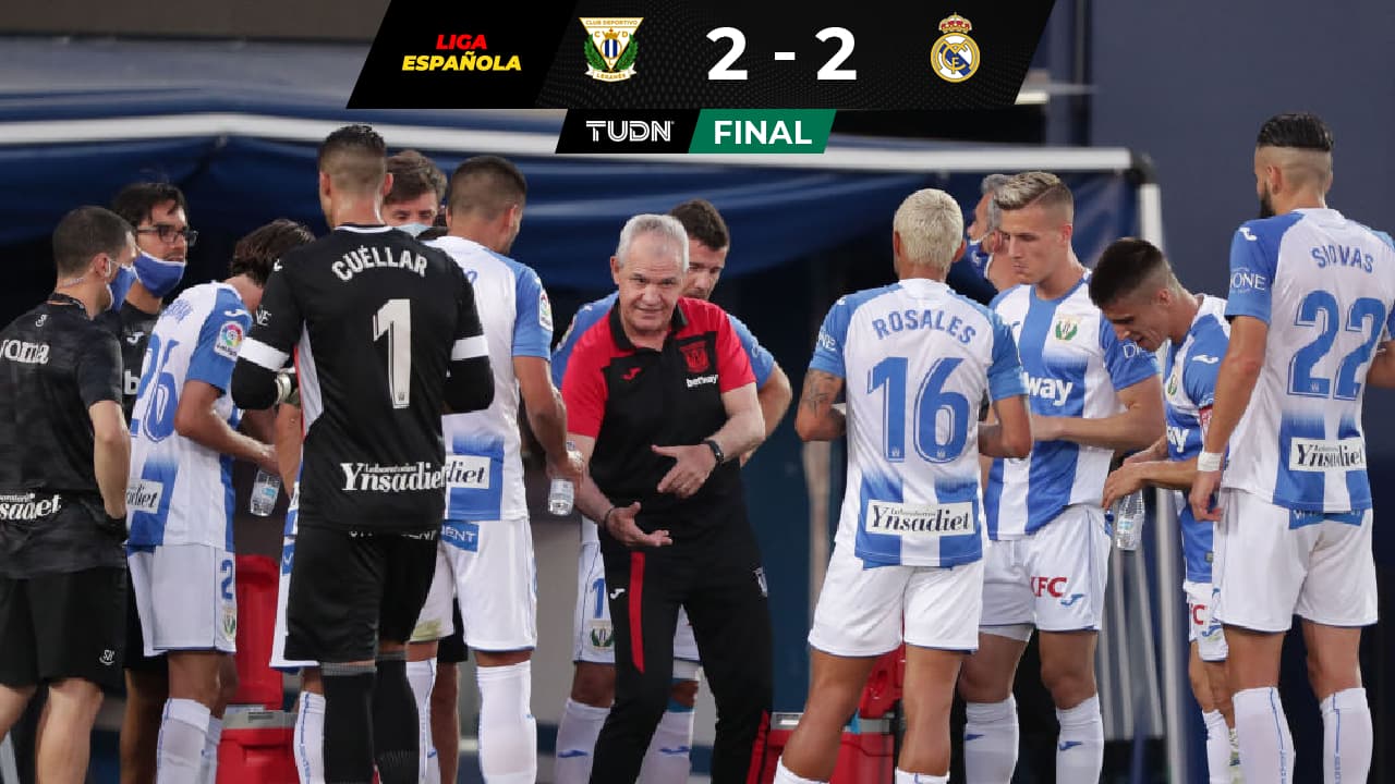 Empate ante el Real Madrid no le alcanza a Leganés de Aguirre y desciende