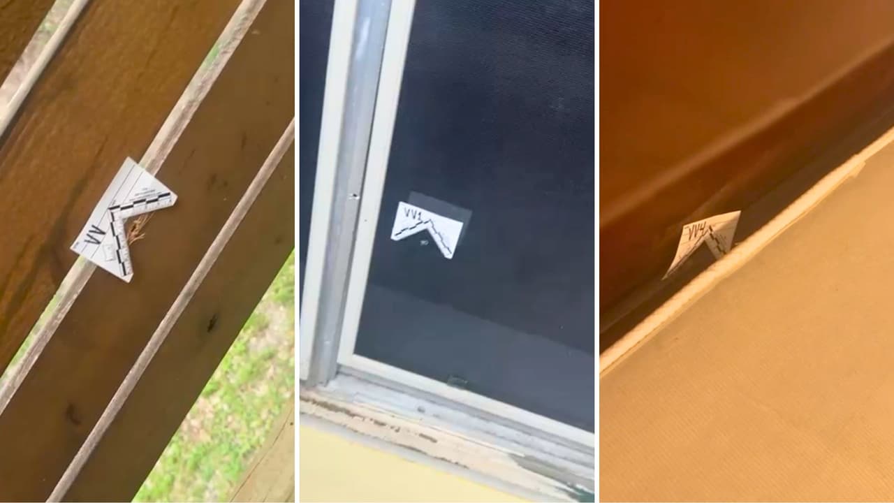 Recorrido de la bala que atravesó la pared y terminó impactando al joven venezolano.