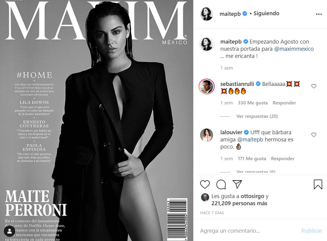 En los últimos meses, la exRBD ha utilizado las redes sociales para promocionar sus proyectos y las portadas de revista en las que ha aparecido recientemente.
<br>