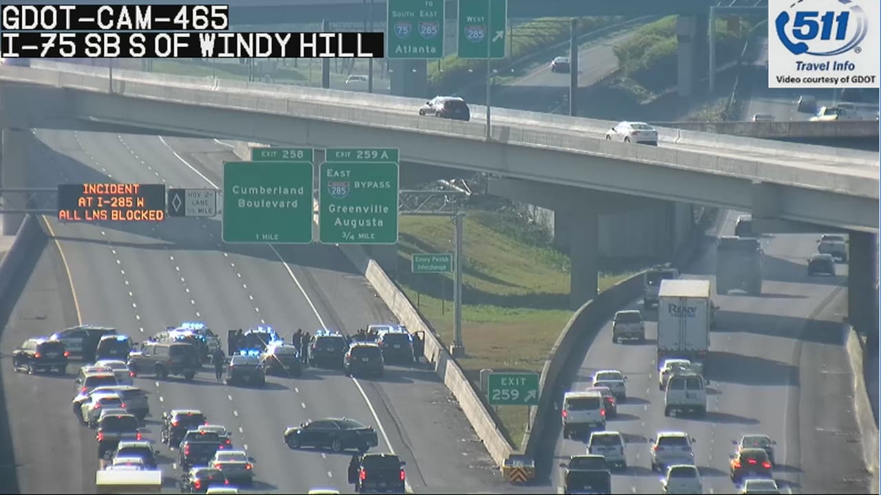 La policía envió a varias unidades y cerraron la interestatal 75 rumbo al sur por alrededor de una hora.