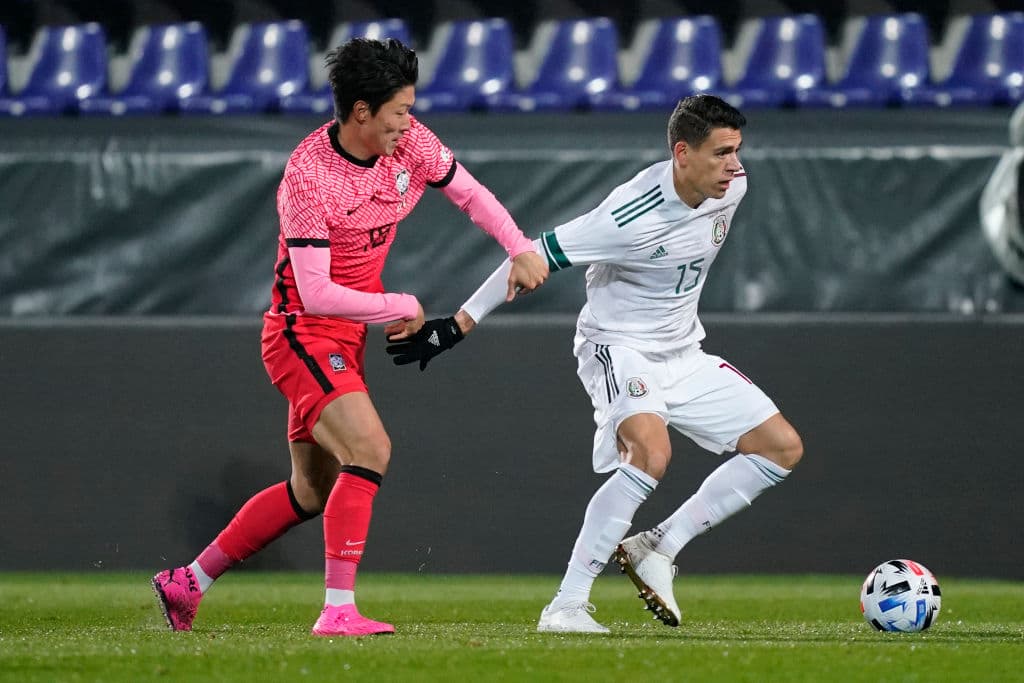 Corea del Sur abrió el marcador a los 20’ de juego. Apareció Raúl Jiménez (67’) para marcar el empate. Un par de minutos después Antuno (69’) dio vuelta al marcador y Salcedo (70’) marcaba el tercero para México. Al 87’ Kyung -won hizo el segundo de los asiáticos.