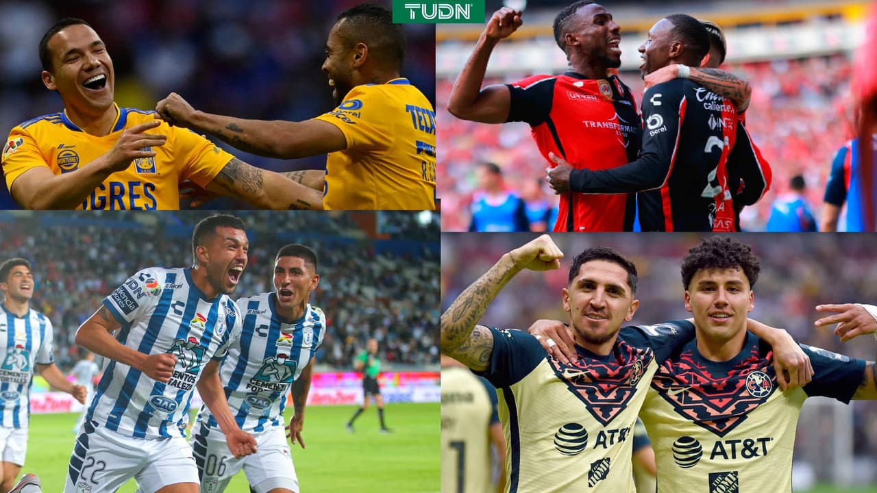 Tigres, Atlas, Pachuca y América los equipos clasificados a las Semifinales.