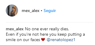 La publicación del material fue acompañada por la leyenda: "Nadie muere en realidad. Incluso si no estás aquí, siempre nos haces sonreír".