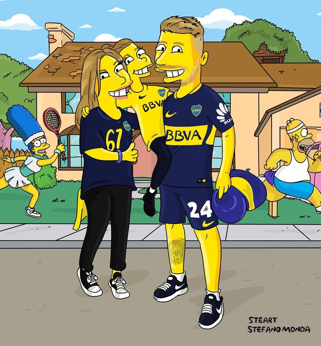 Campeón con Boca Juniors, Buffarini es fan de los Simpson.