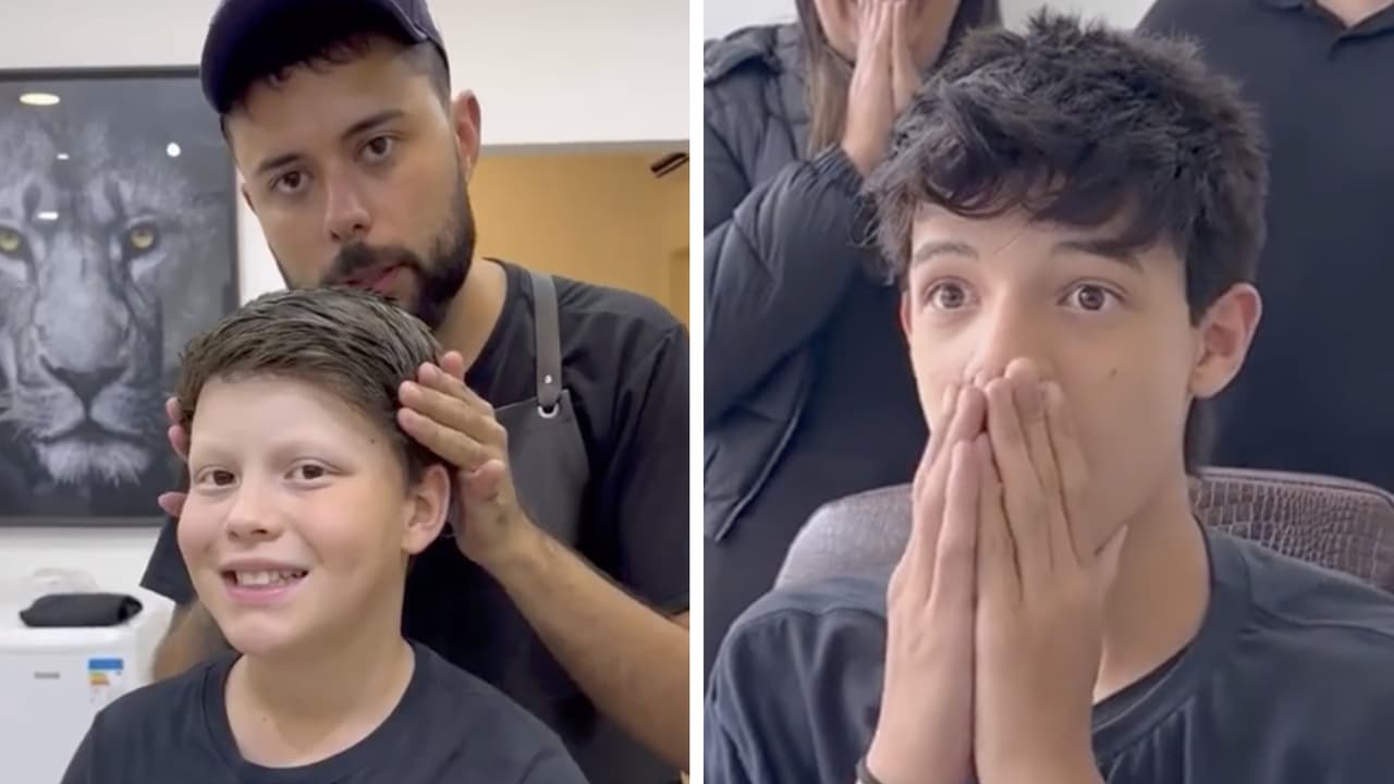 Peluquero devuelve la sonrisa a niños que perdieron el cabello en accidentes