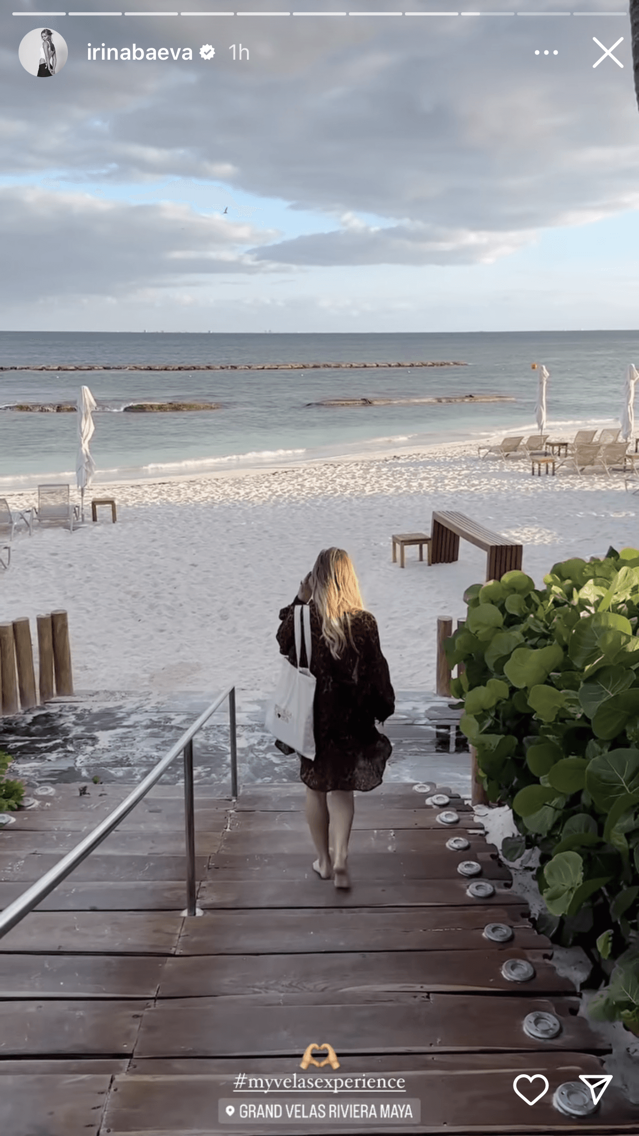 Según sus publicaciones, se trata de un "descanso de fin de semana". 
<br>