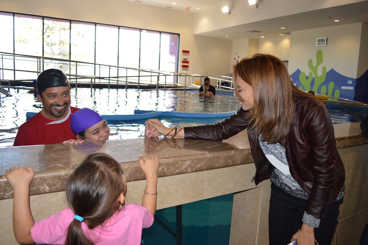 La cantante hizo un recorrido por todas las instalaciones del CRIT