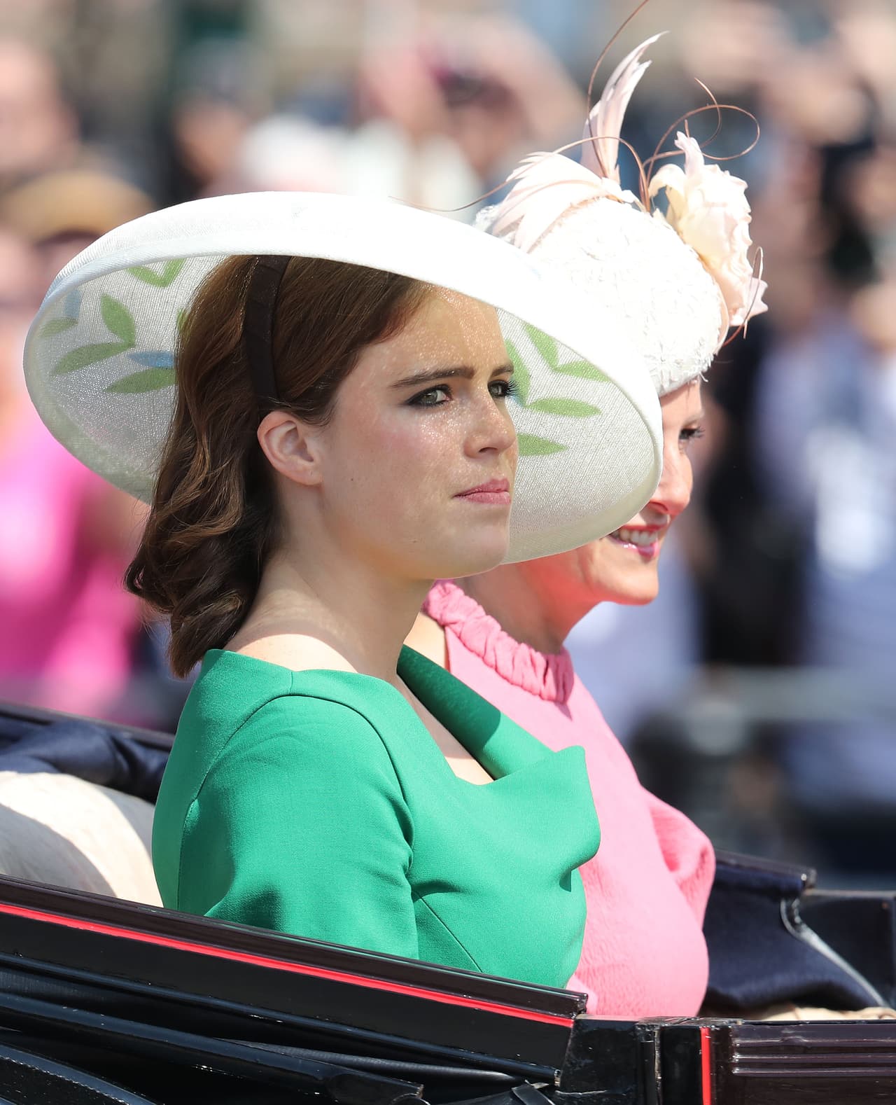 En verde para el desfile Trooping the Colour en junio 2018.