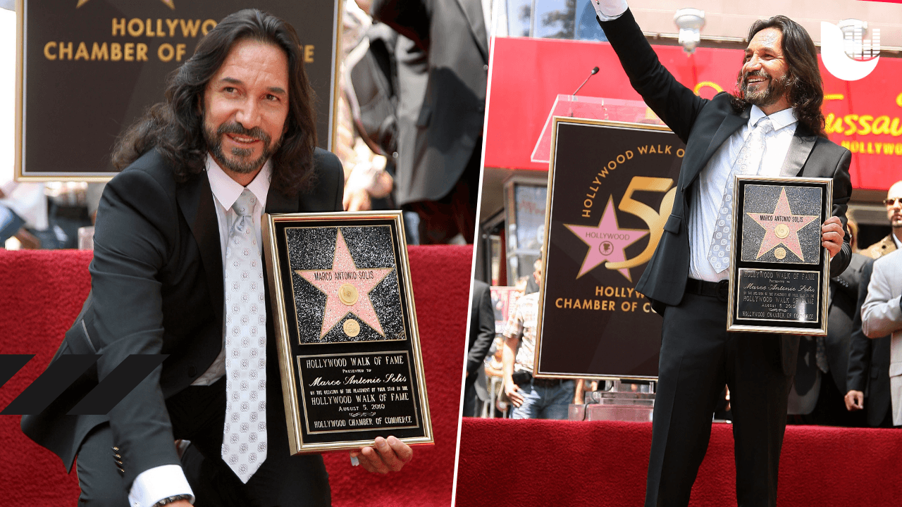 <b>Marco Antonio Solís:</b> 'El Buki' es considerado unos de los mejores exponentes en su género, por lo que fue honrado con una estrella en 2010