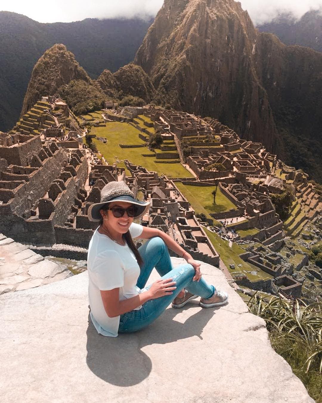 Maity es una experta viajera y ha estado en los sitios más emblemáticos del mundo como en la cima de Machu Picchu.