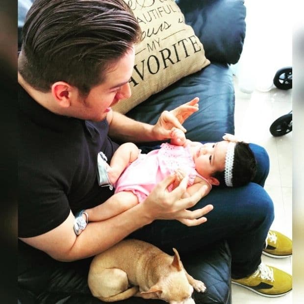 Y tal como quedaron, El Dasa es el amoroso padrino de la primera hija de Ana. Giulietta le robó el corazón desde el día en que la conoció.