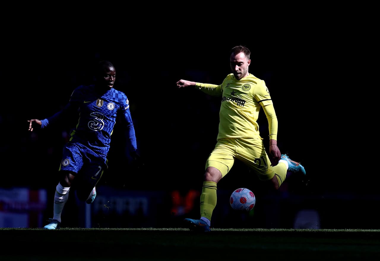 Christian Eriksen incluso marcó uno de los cuatro goles del Brentford.