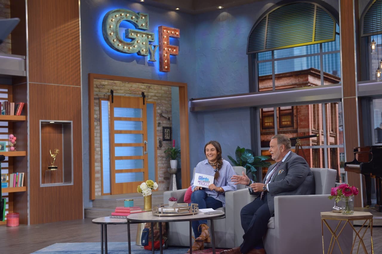 El Gordo estuvo encantando de tener a su hija a su lado.