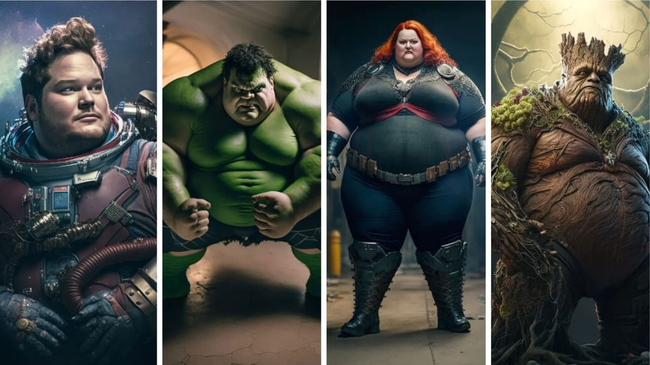 Superhéroes Marvel y DC si fueran 'plus size'