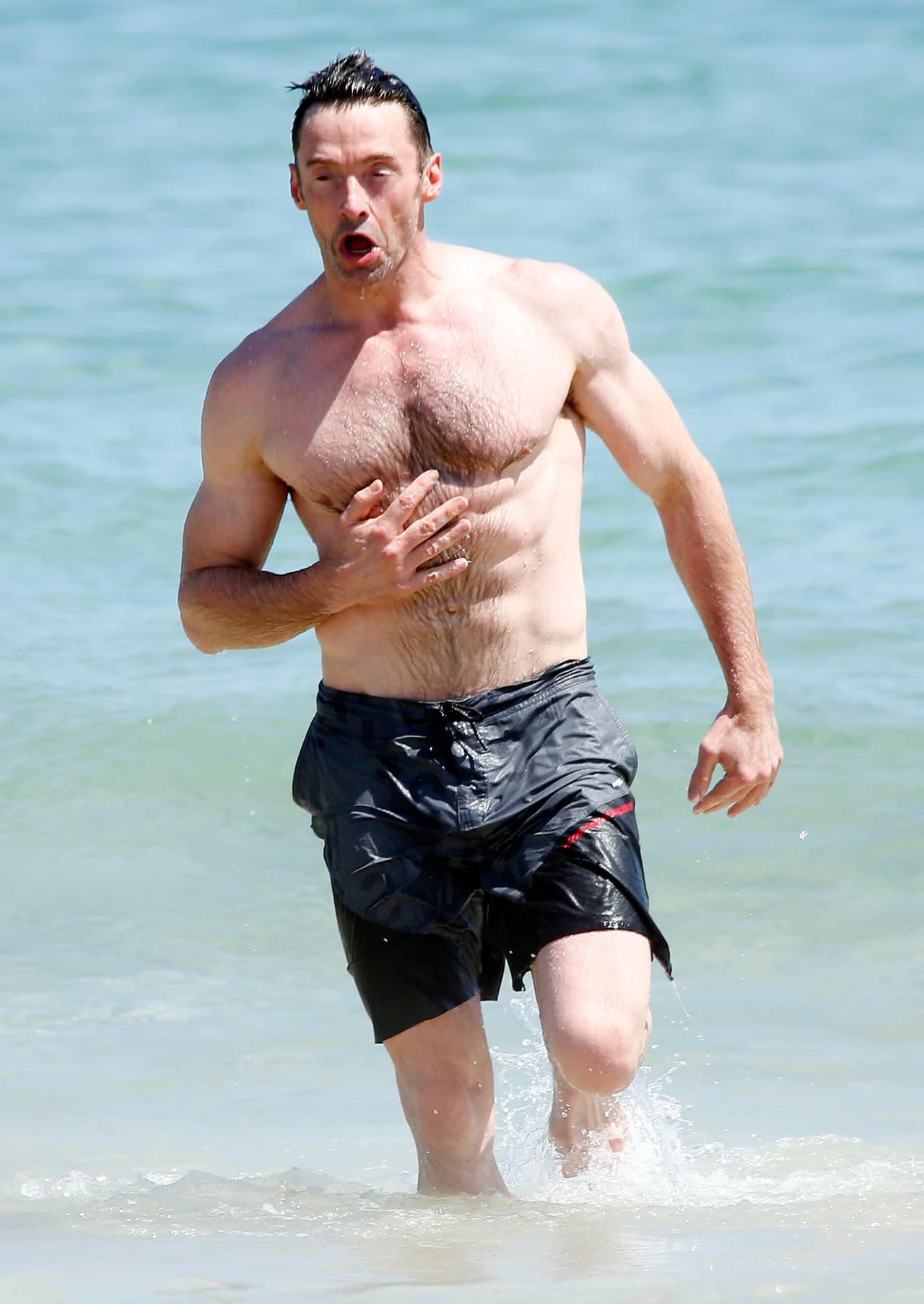 El actor disfrutó del buen clima de Australia.