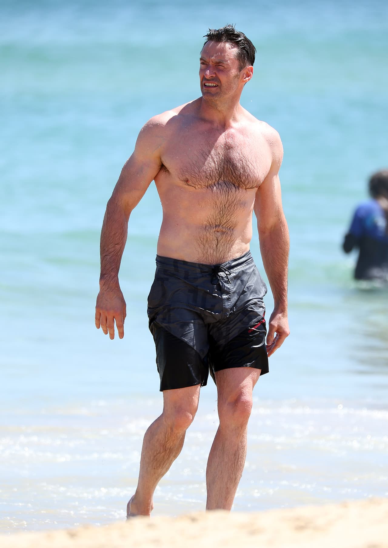 Hugh luciendo cuerpazo